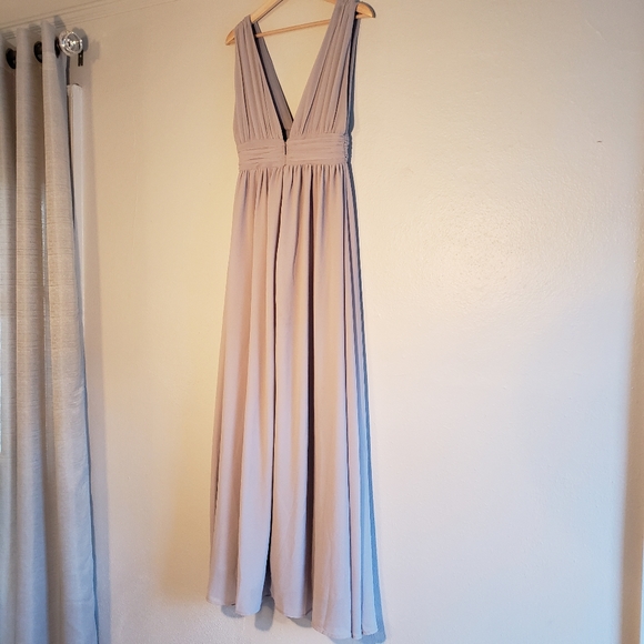 Lulu's Heavenly Hues Gray Maxi Dress sz Small - Picture 3 of 6